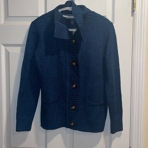 Karen Scott Petites Blue Button Cardigan NWT p/s